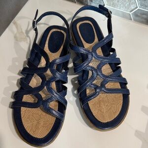 b.o.c. Navy Blue Strappy Gladiator Sandals